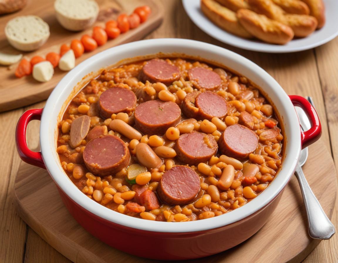 Cassoulet Express aux Saucisses de Toulouse et Confit de Canard