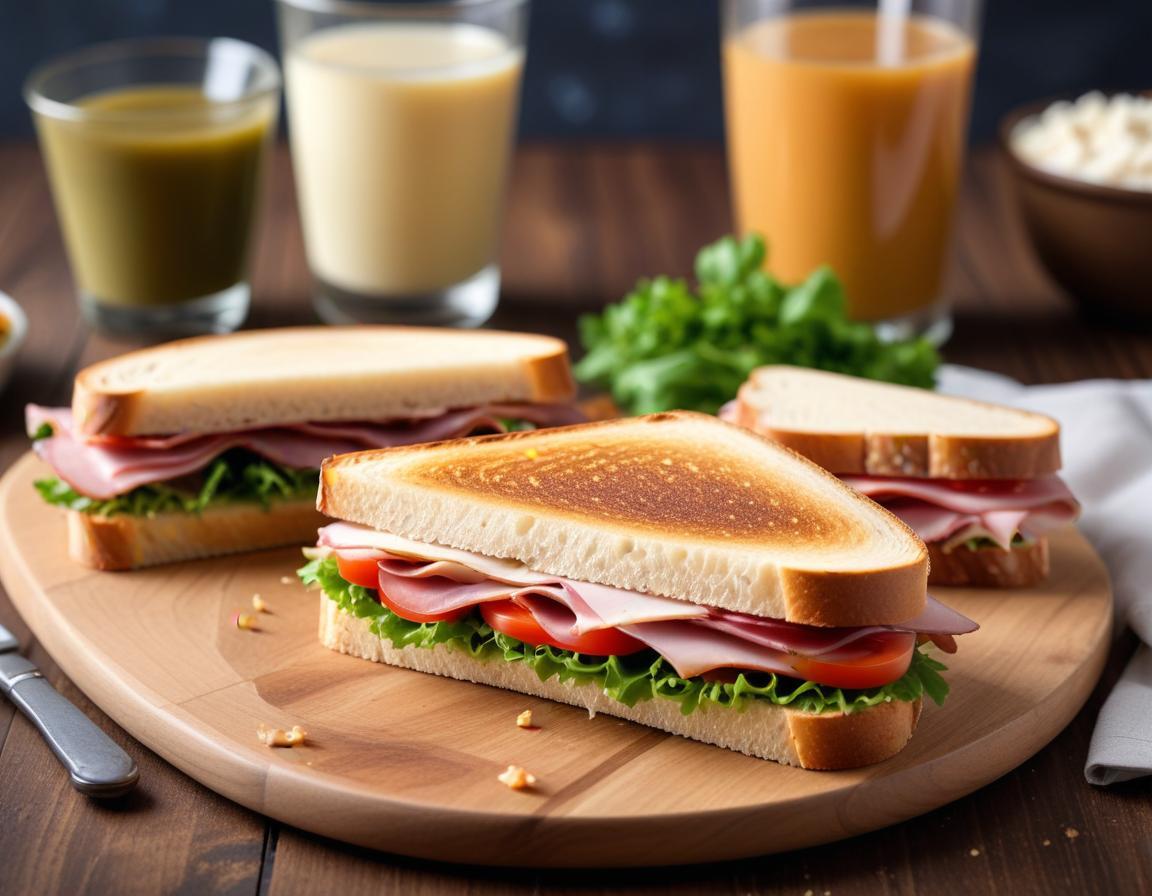 Le Gourmand : Sandwich Jambon, Fromage et Croquant de Légumes