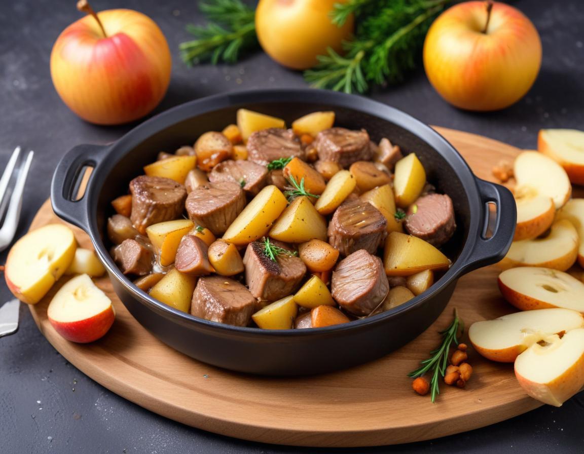 Sauté de veau aux champignons d'hiver et pommes de terre grenaille au Cookeo