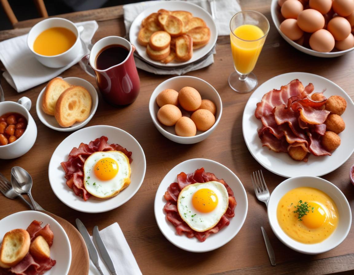 Brunch Gourmand : Œufs Brouillés, Bacon & Douceurs