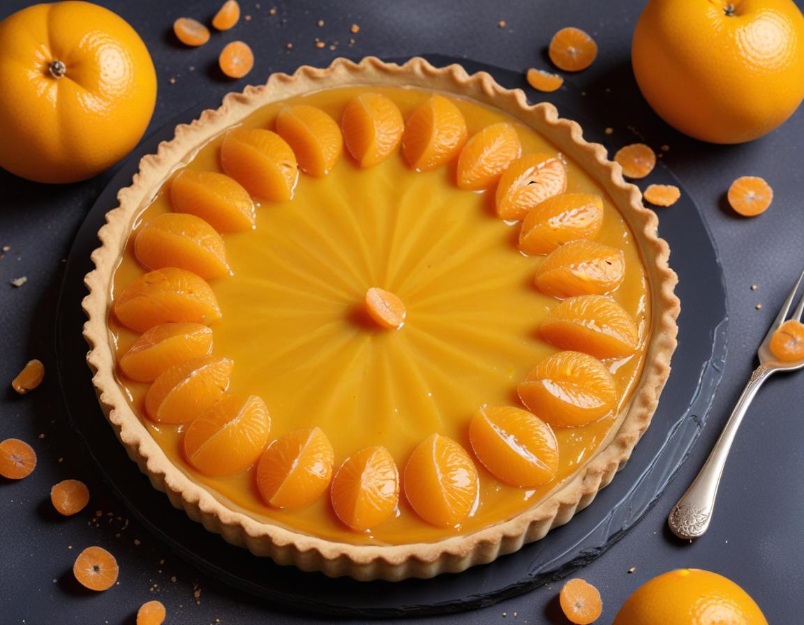 Tarte Fine aux Clémentines et Poudre d'Amande