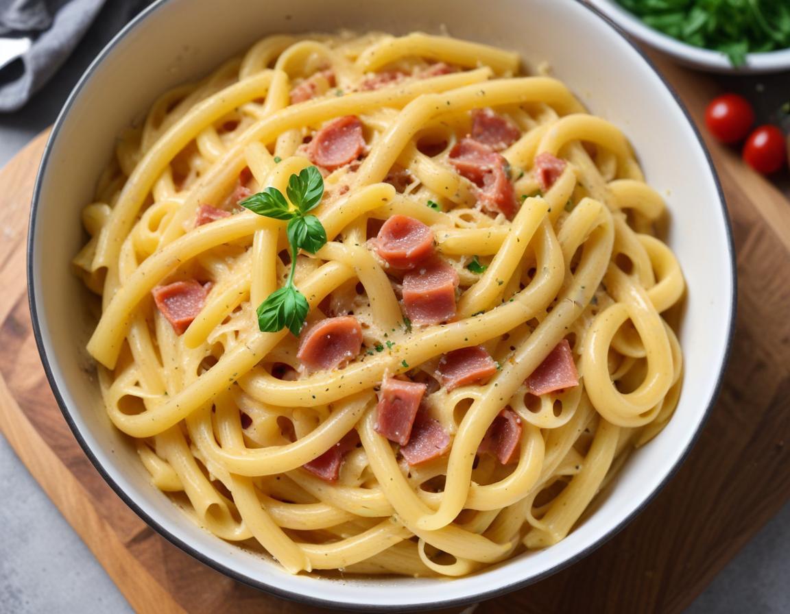 One Pot Pâtes Carbonara Facile (Sans Crème)