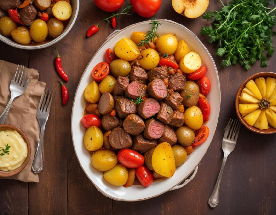 Ragoût de Boeuf aux Patates et Poivrons