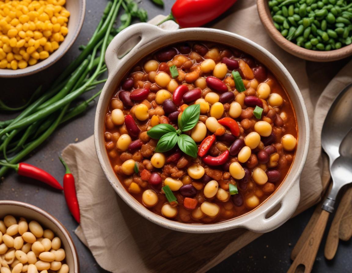 Chili Végétarien aux Haricots Blancs