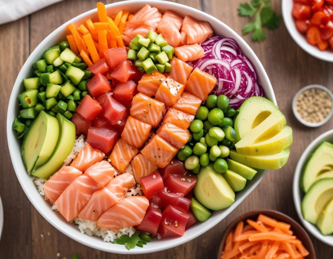 Poke Bowl Estival au Saumon Mariné