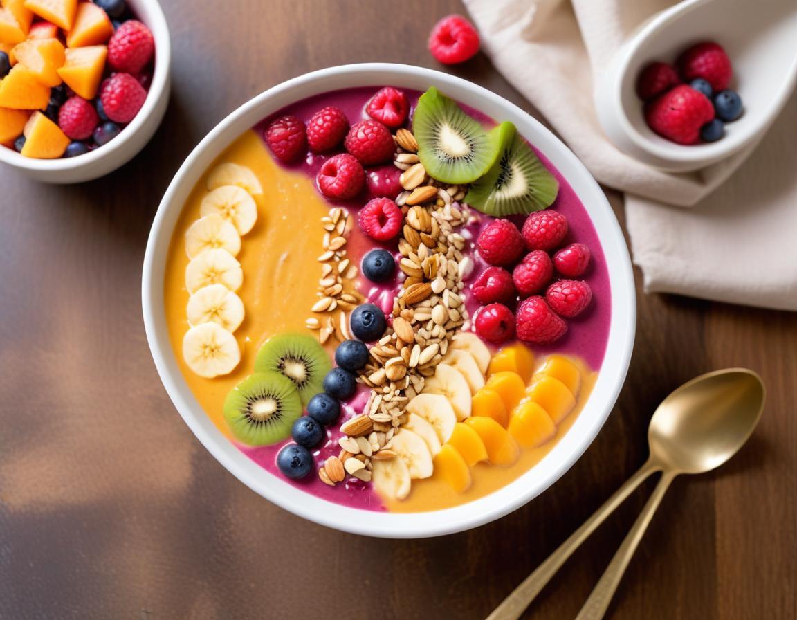 Smoothie bowl au kaki