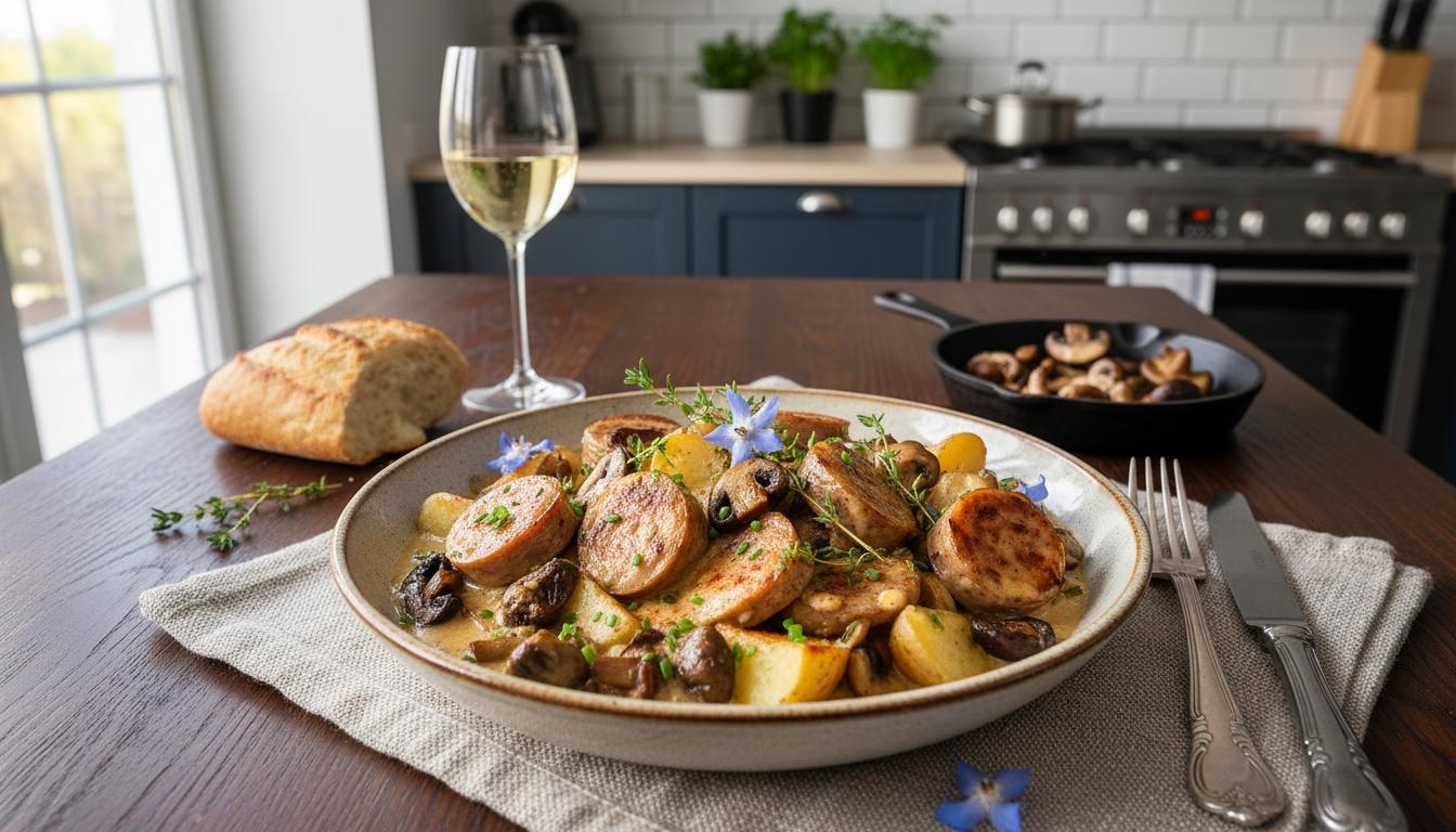 Poêlée Champenoise Fusion à l'Andouillette et Coco