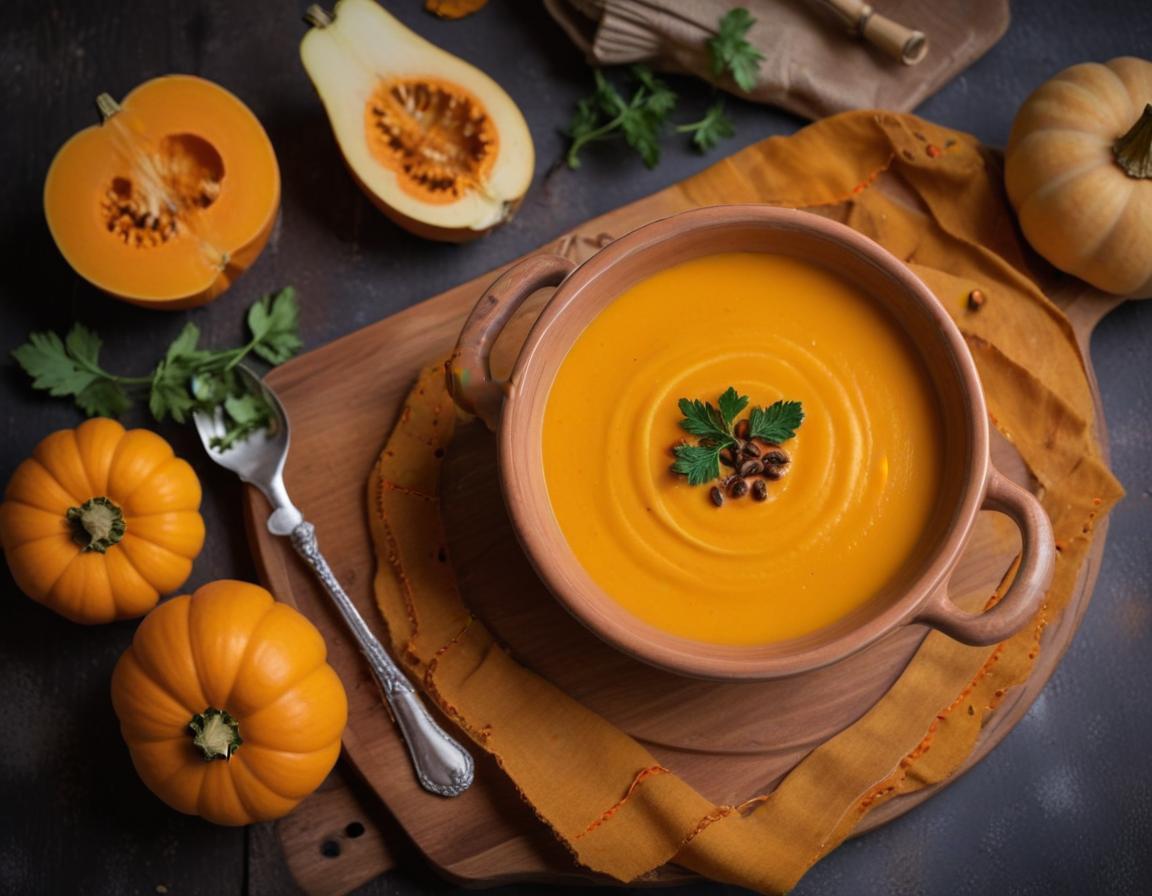 Velouté d'Automne Crémeux à la Courge Butternut