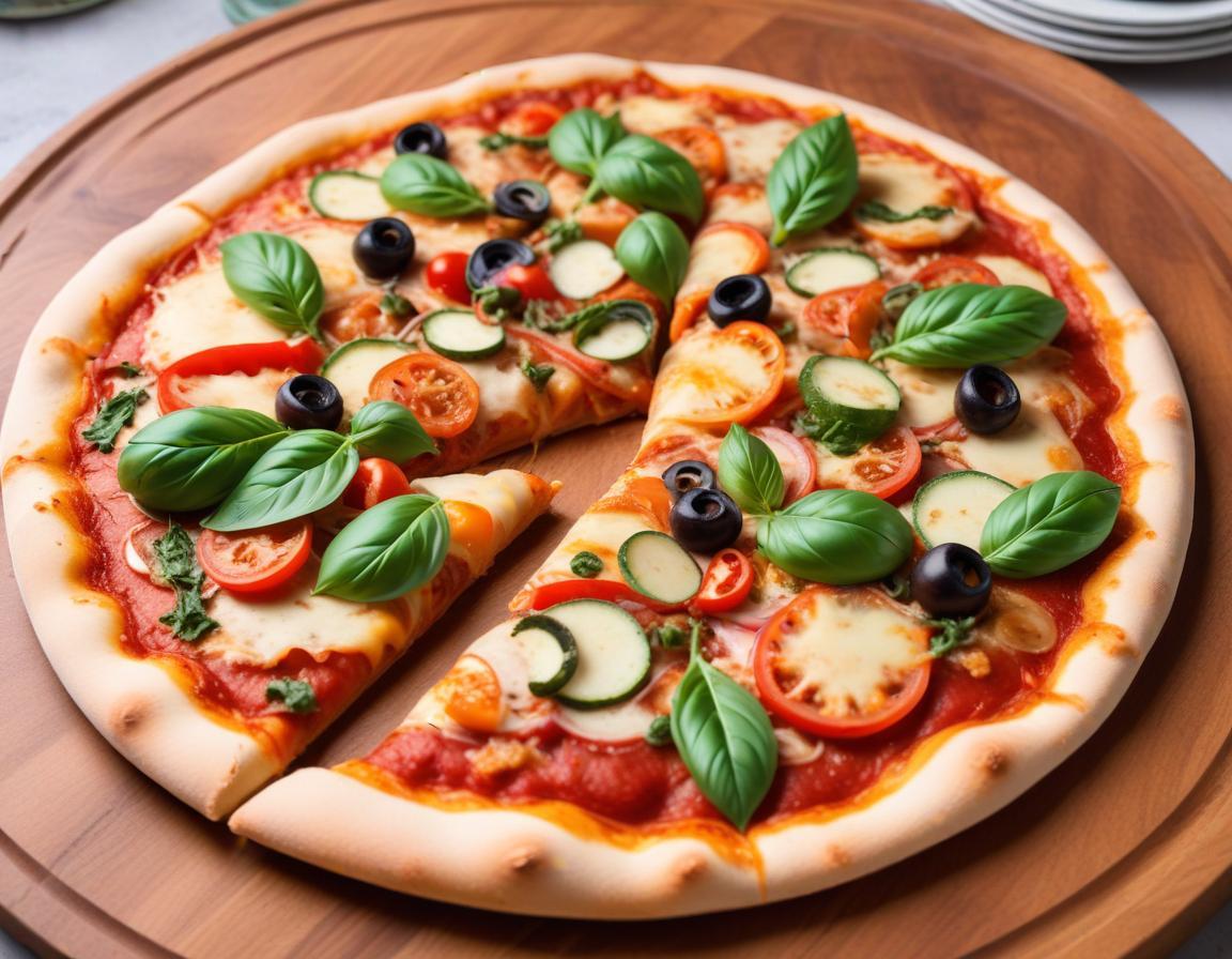 Pizza maison aux légumes du soleil