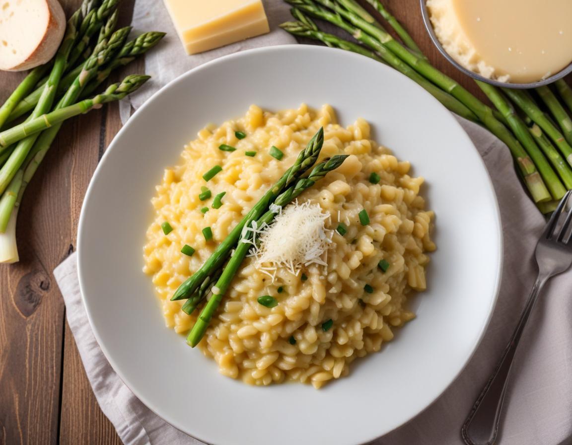 Risotto aux asperges et parmesan