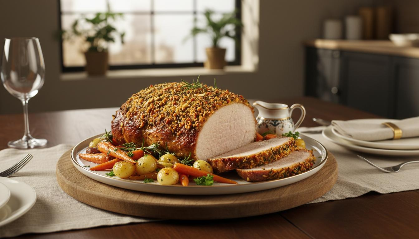 Rôti de Porc Herbacé de 1kg à l'Air Fryer Cosori