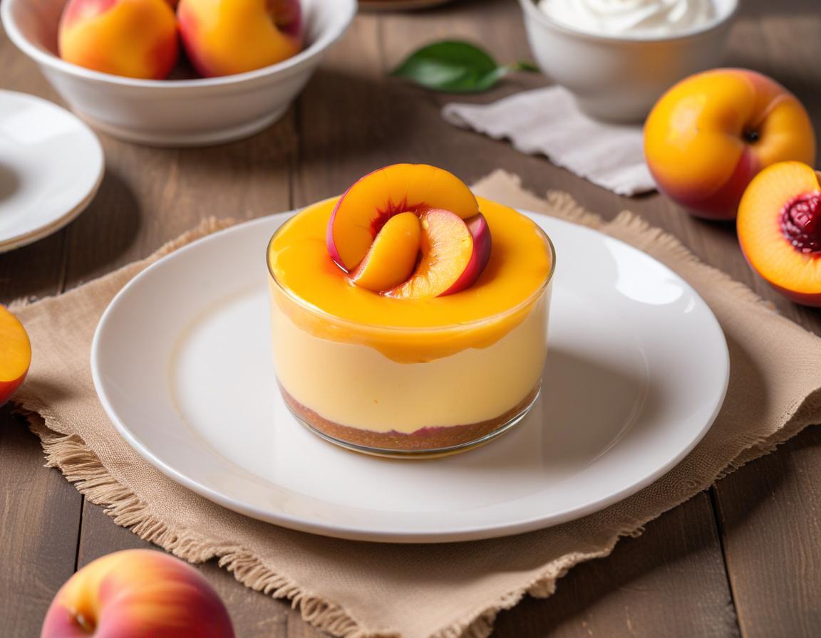 Mousse légère à la nectarine