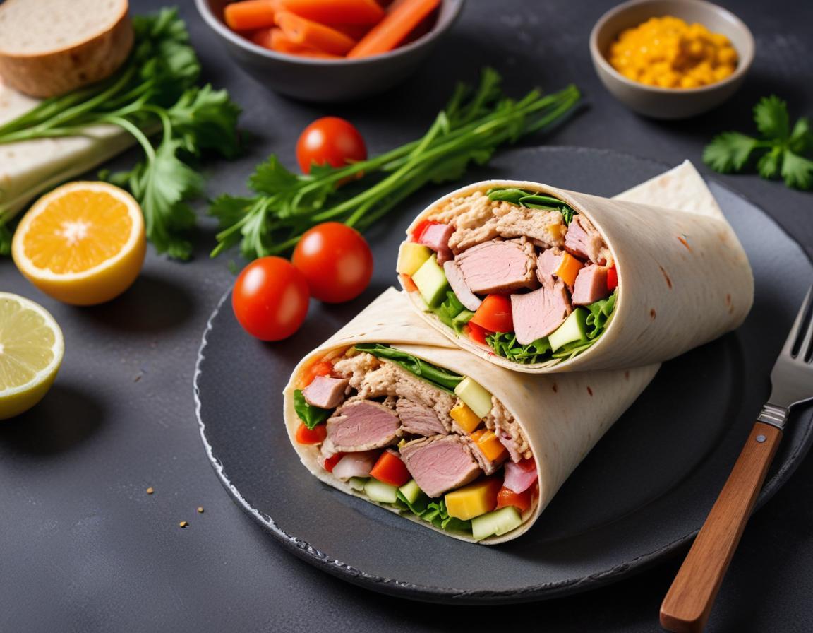 Wrap Fraîcheur au Thon et Crudités