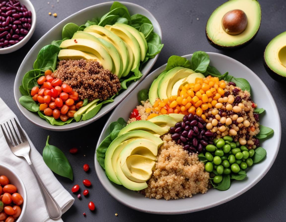 Salade de Quinoa, Avocat, Maïs et Haricots Noirs