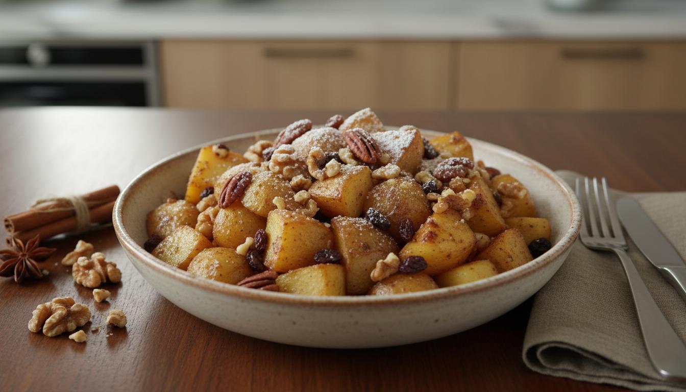 Pommes au Four Fondantes à la Cannelle et aux Noix