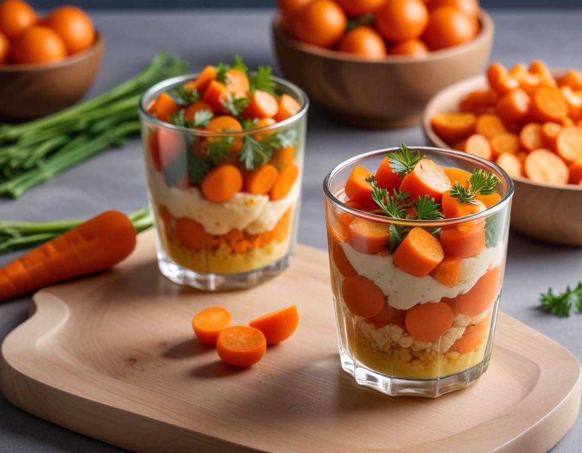 Verrine Printanière de Carottes et Pos Cassés