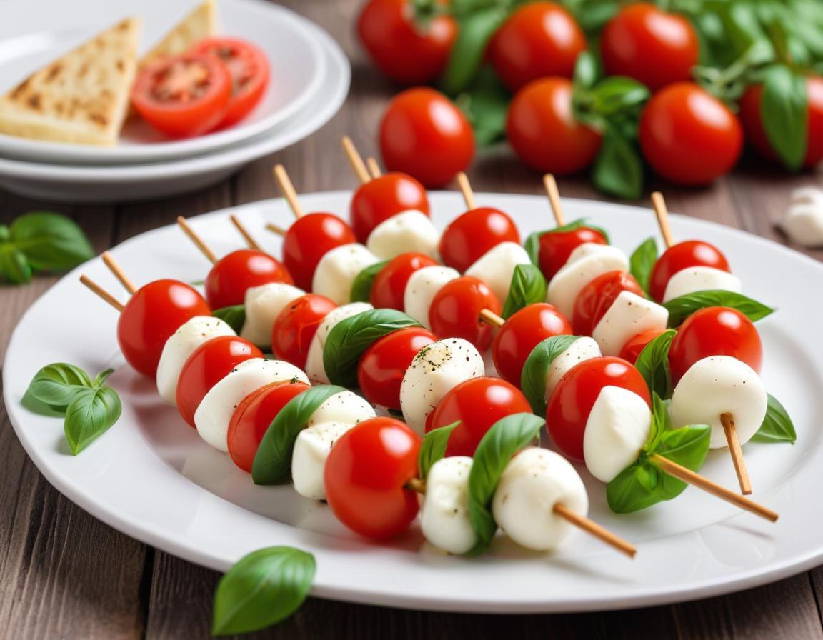 Mini Brochettes Caprese Faciles
