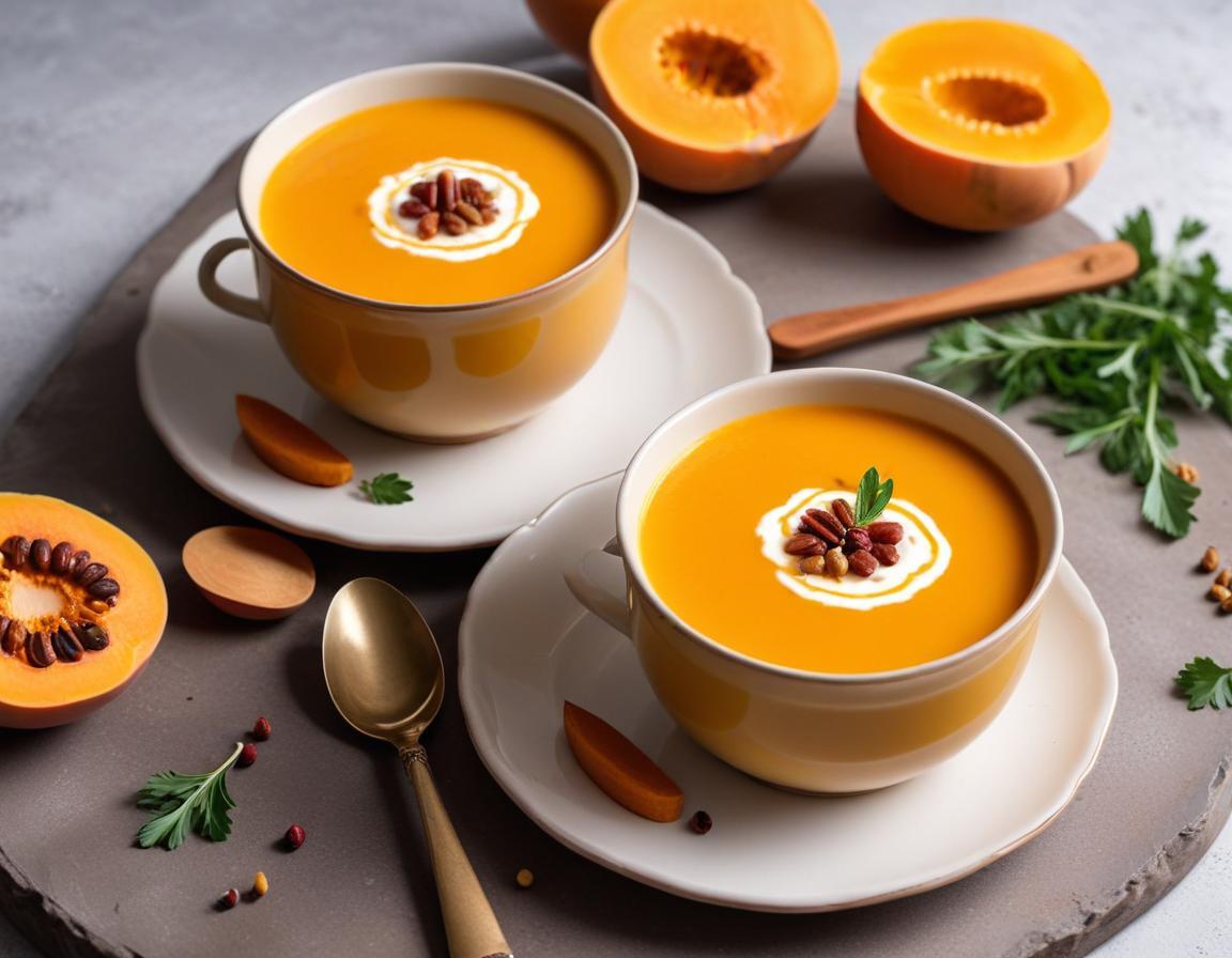 Velouté de butternut crémeux aux épices