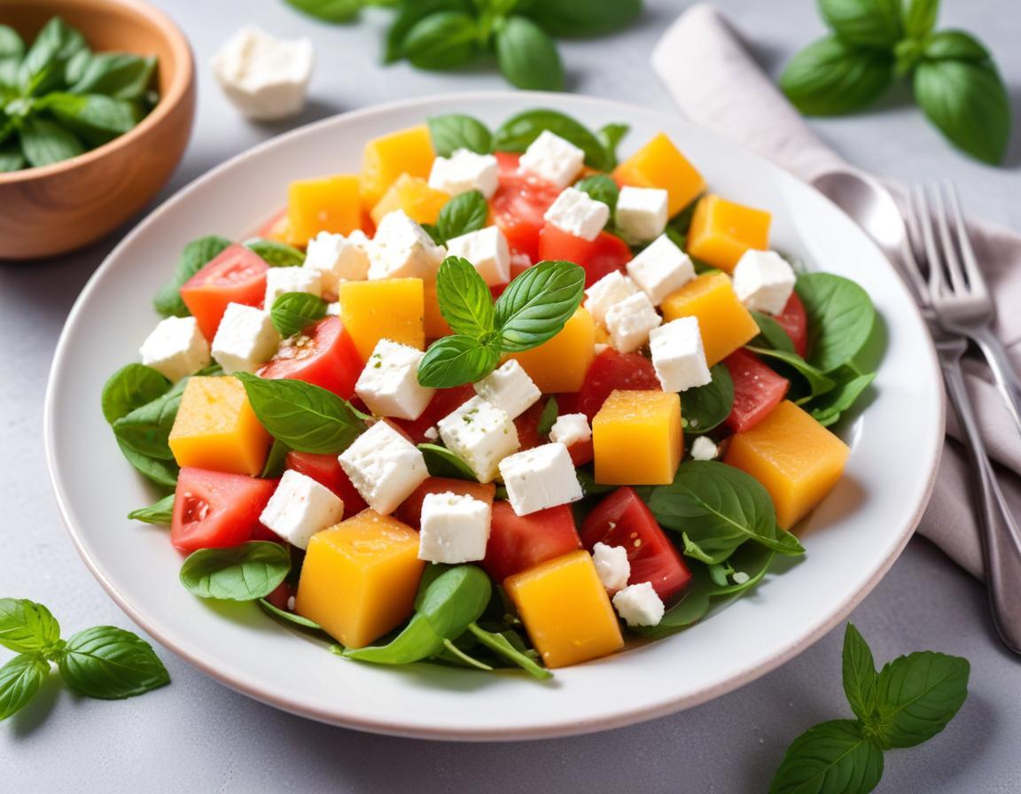 Salade Estivale de Pastèque, Feta et Menthe