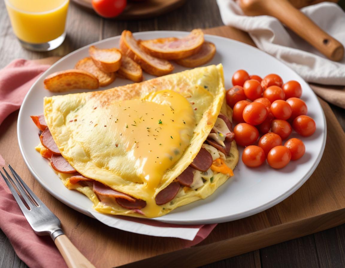 Omelette Paysanne aux Carottes, Jambon et Saucisson