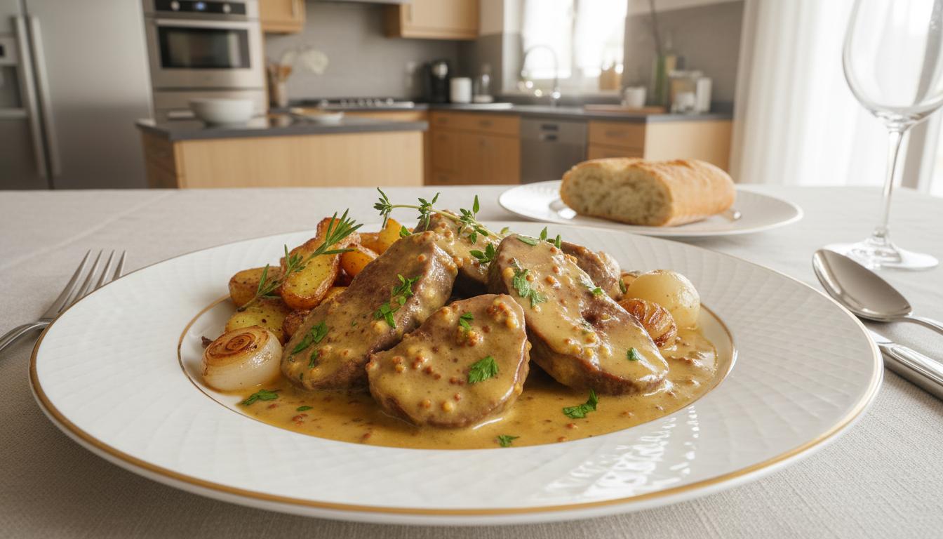 Rognons de Veau à la Moutarde à l'Ancienne