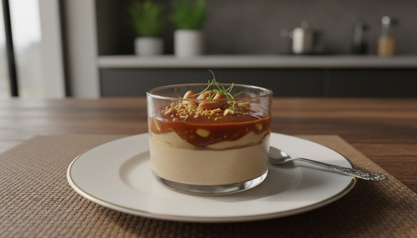 Crème Soyeuse au Caramel de Cajou sans Cuisson