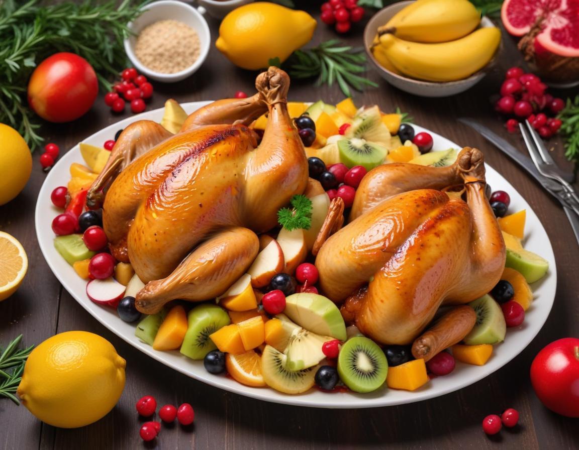 Poulet Créole aux Épices et Fruits Exotiques