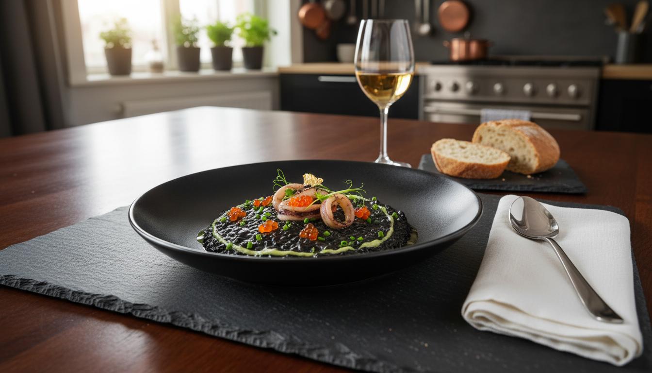 Risotto Noir au Mystère de l'Encre