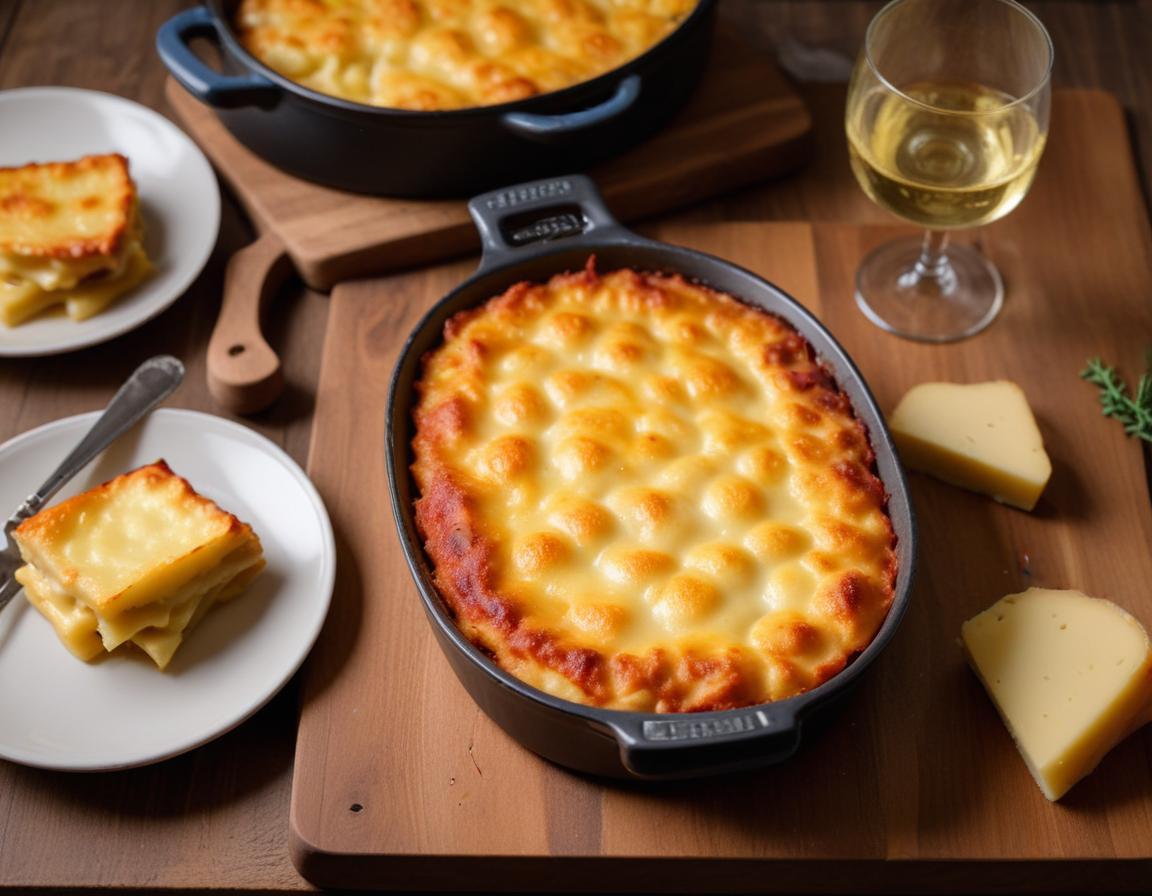 Gratin de pâtes crémeux à la raclette