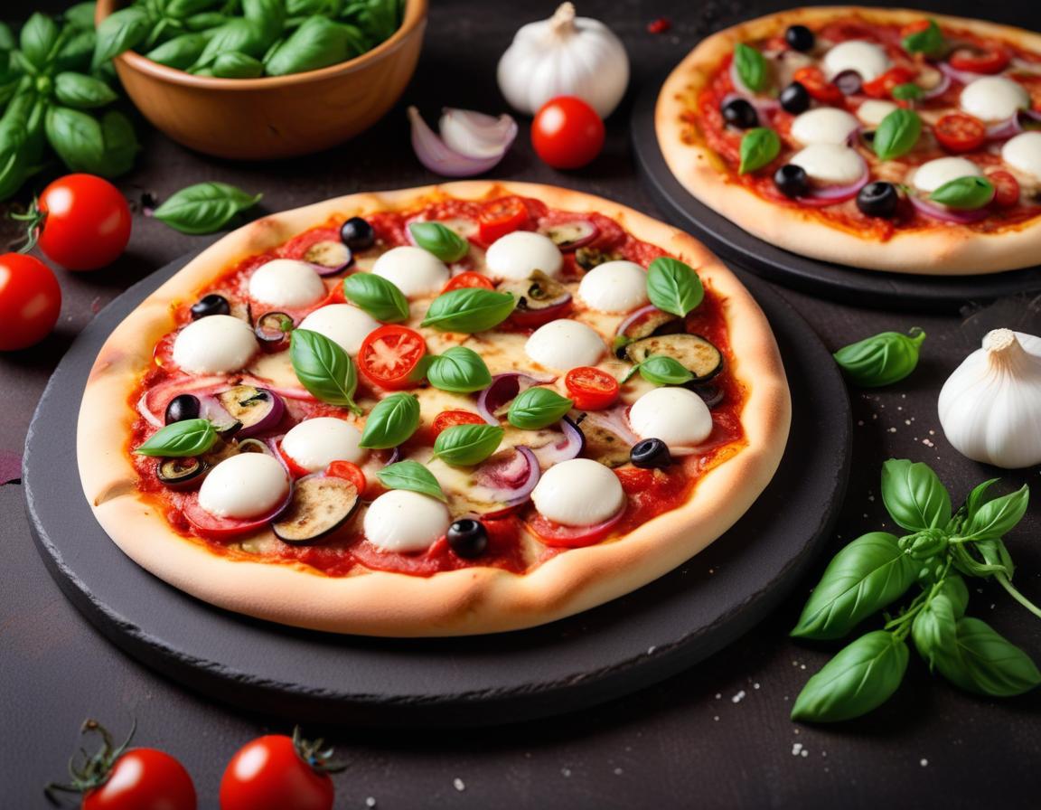 Pizza Estivale aux Légumes Grillés et Mozzarella