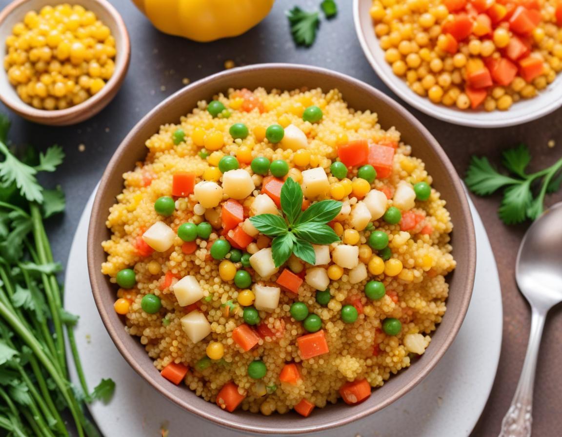 Couscous Végétalien aux Légumes et Pois Chiche