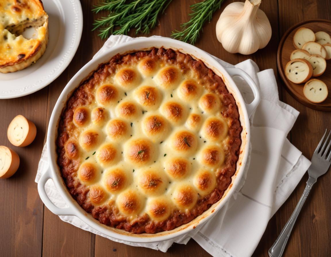 Gratin Fondant à la Viande Hachée et Champignons