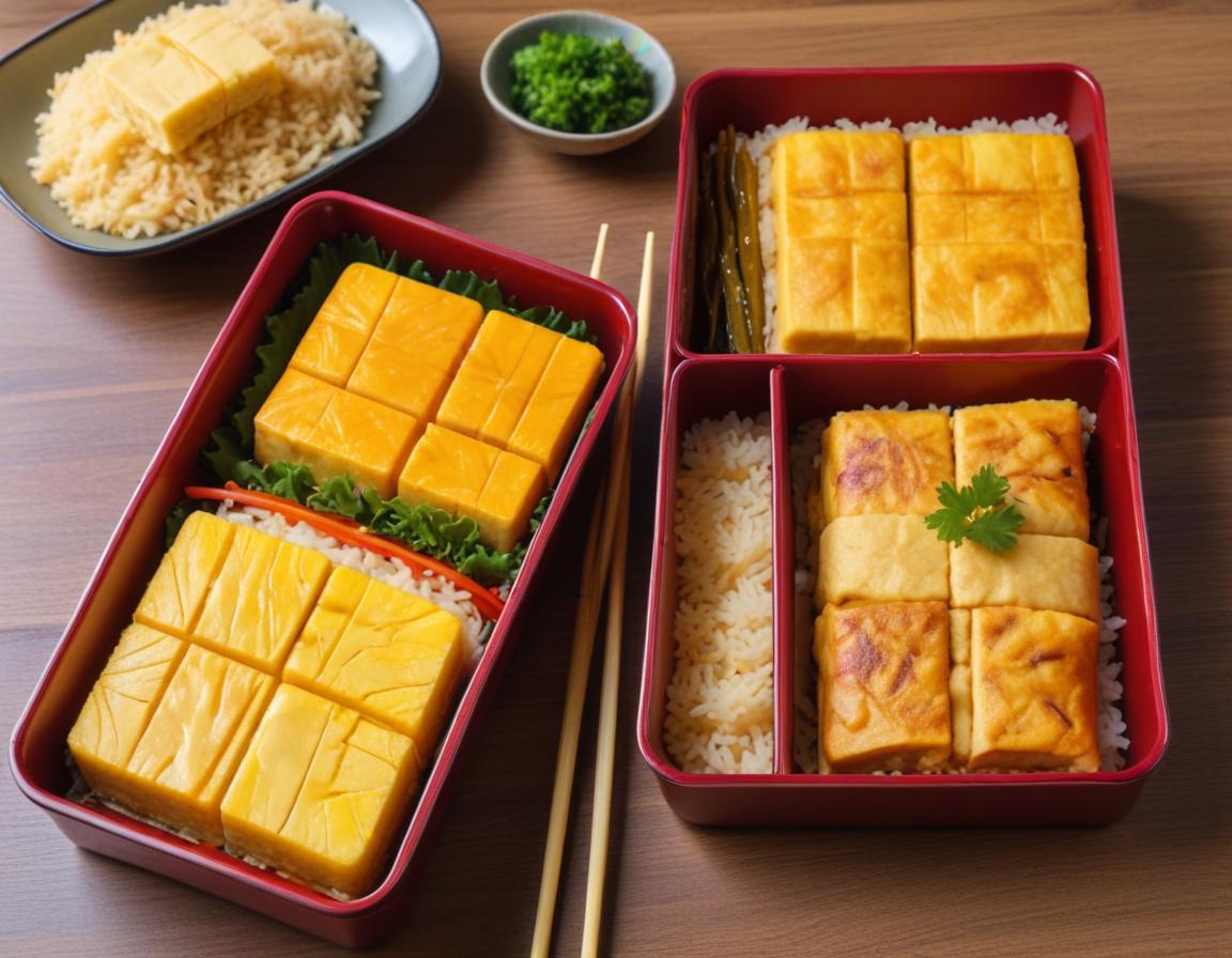 Bento Japonais : Tamagoyaki et Riz Vinaigré