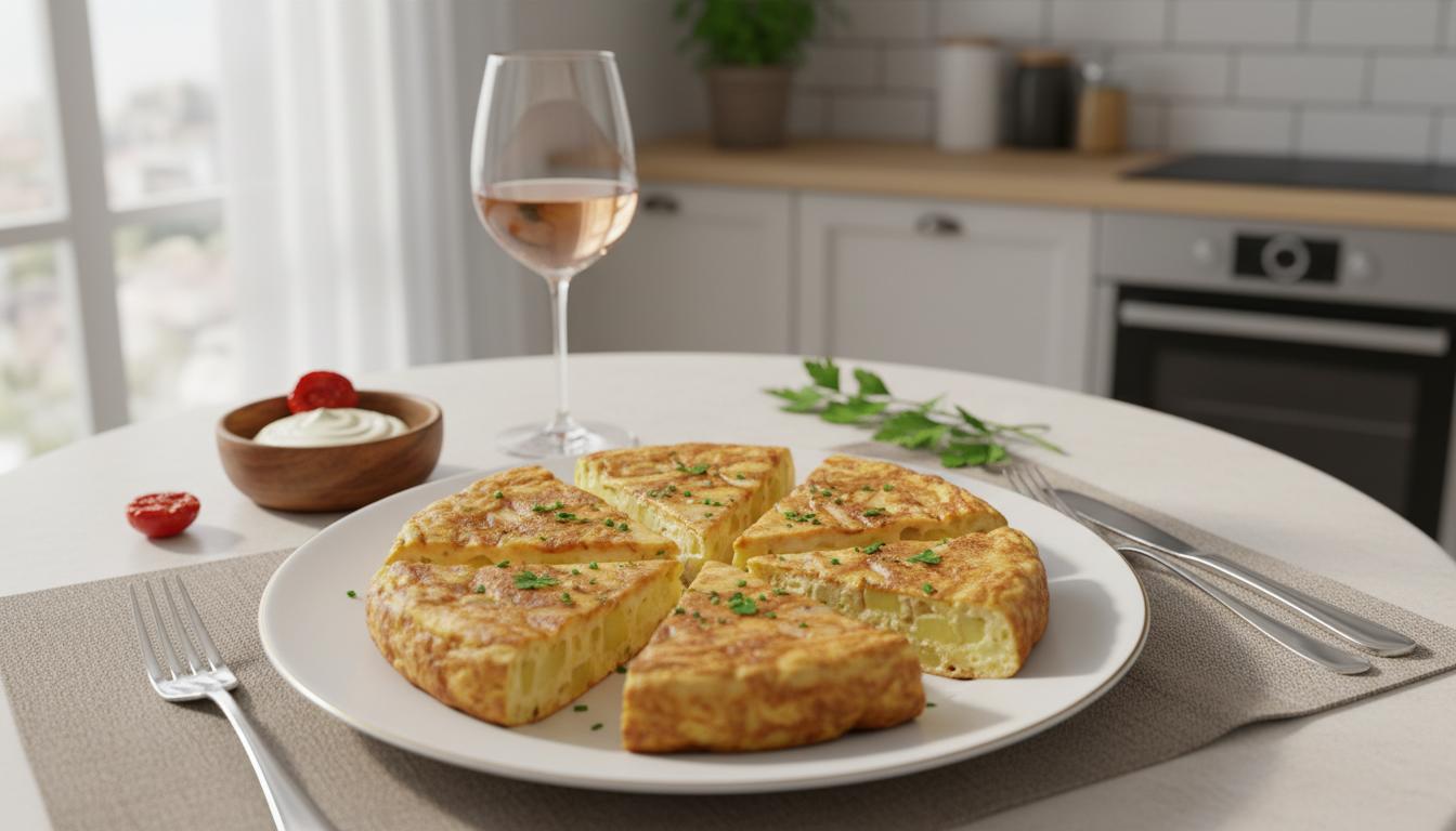 Tortilla Espagnole Légère au Airfryer Cosori 10L