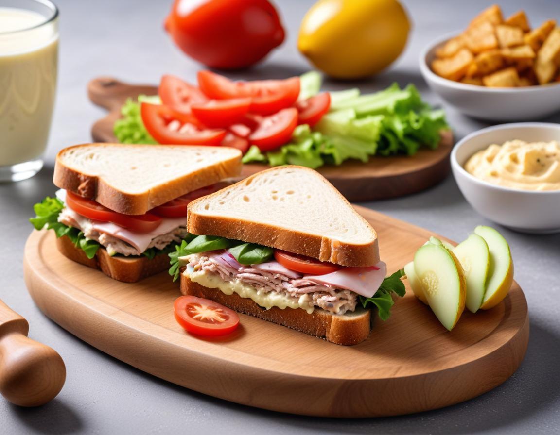 Sandwich Fraîcheur au Thon et Crudités