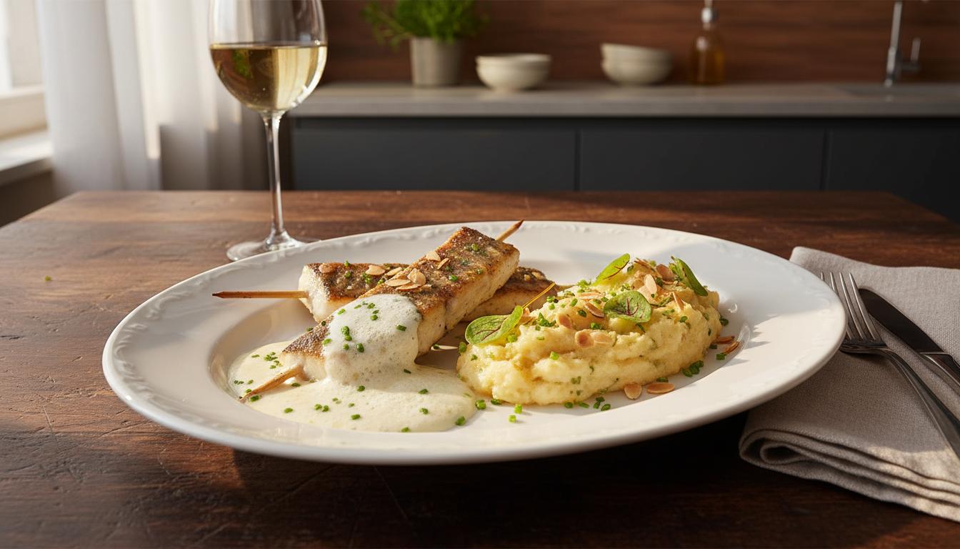 Brochet de Loire au Beurre Blanc et Mousseline de Panais à l'Air Fryer