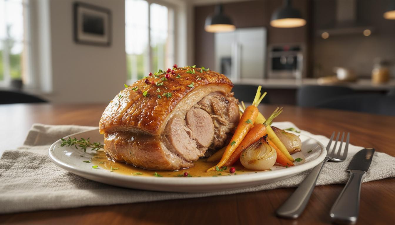 Rouelle de Porc Confite au Four (Méthode Produit Congelé)