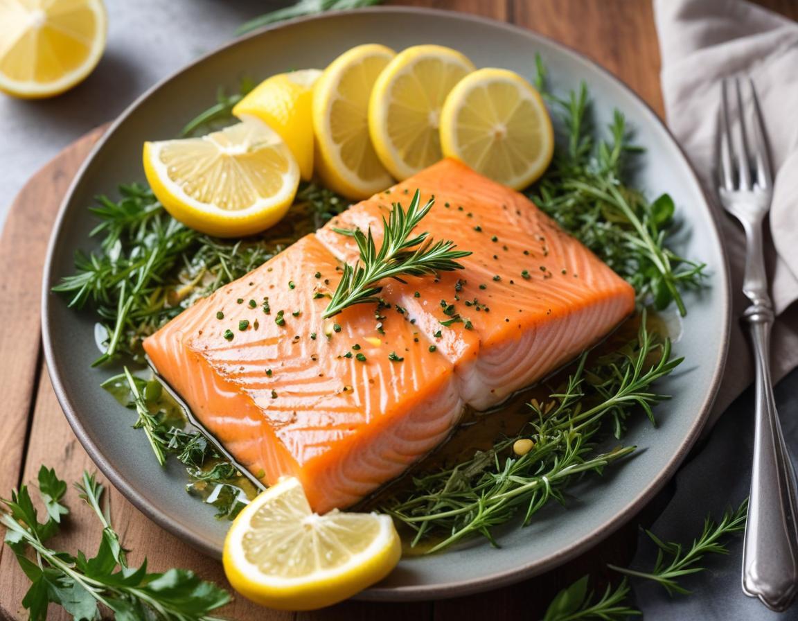 Saumon au Citron et aux Herbes