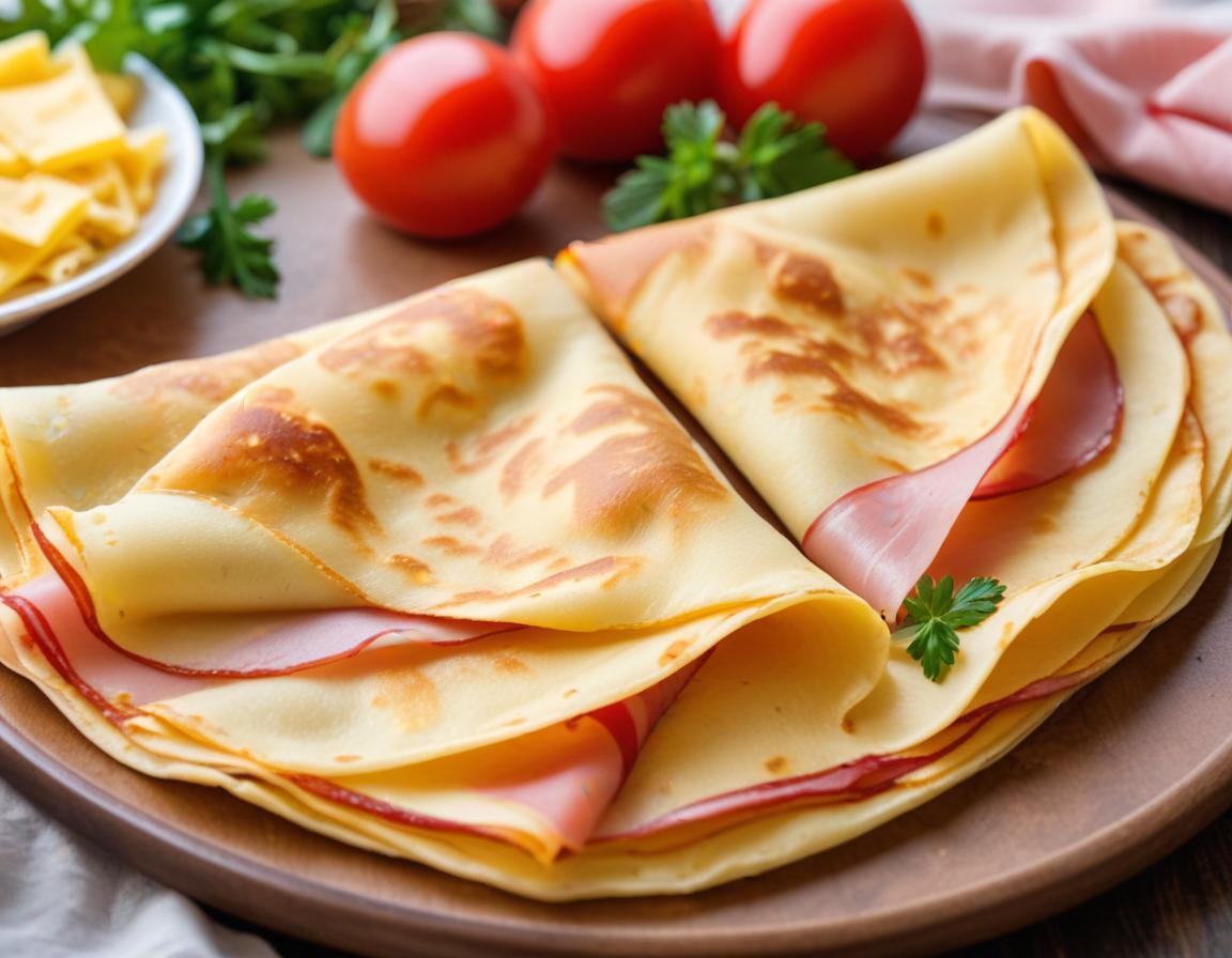 Crêpes Salées Jambon Fromage Faciles