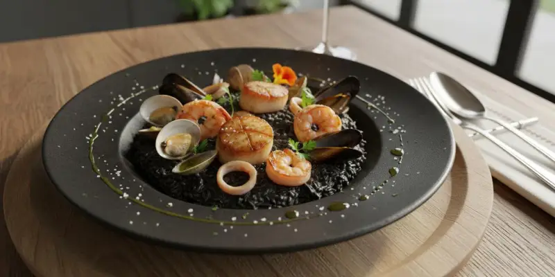 Risotto Noir aux Trésors de l'Océan