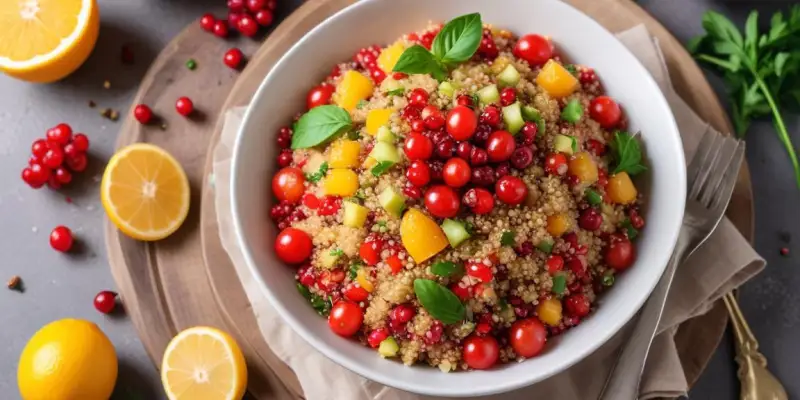Salade de Quinoa aux Agrumes et Grenade
