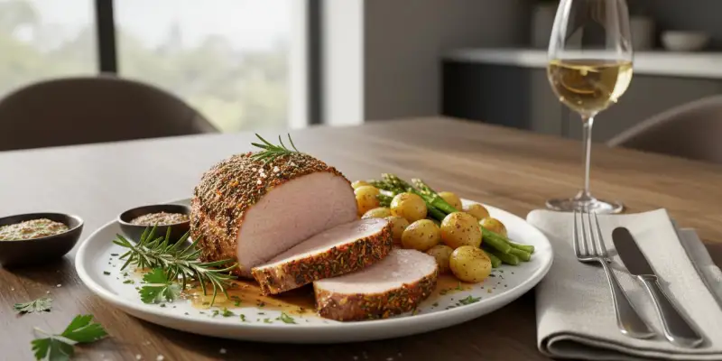 Rôti de Porc Herbacé à l'Air Fryer Cosori