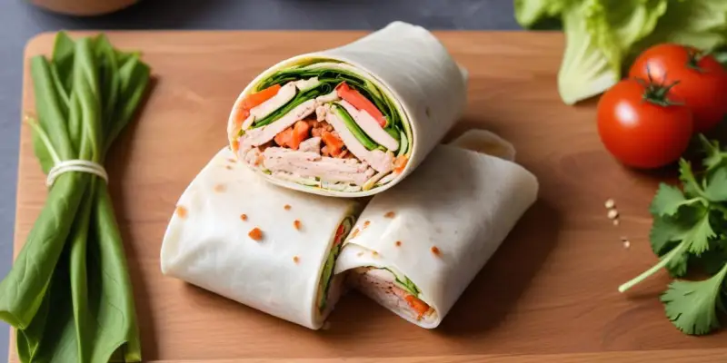 Wrap au thon et concombre