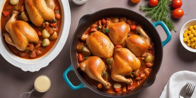 Poulet basquaise savoureux au Cookeo