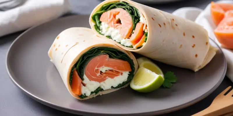 Wrap au Saumon, Épinards et Ricotta