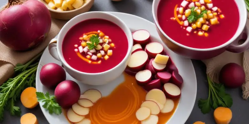 Soupe froide de betteraves