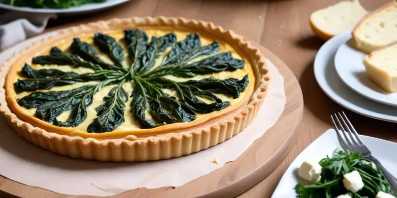 Tarte Épinards et Chèvre, Idéale pour un Repas Convivial
