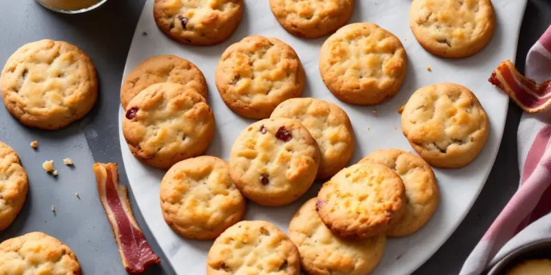 Cookies Salés Croustillants au Bacon et Gruyère pour 6 Personnes