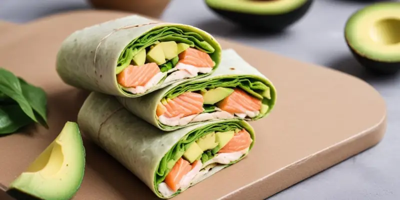 Wrap au Saumon Fumé et à l'Avocat