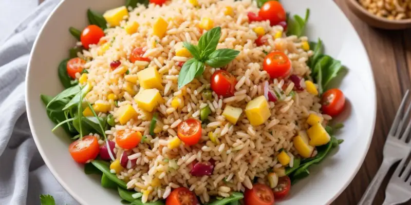 Salade de Riz Méditerranéenne Estivale